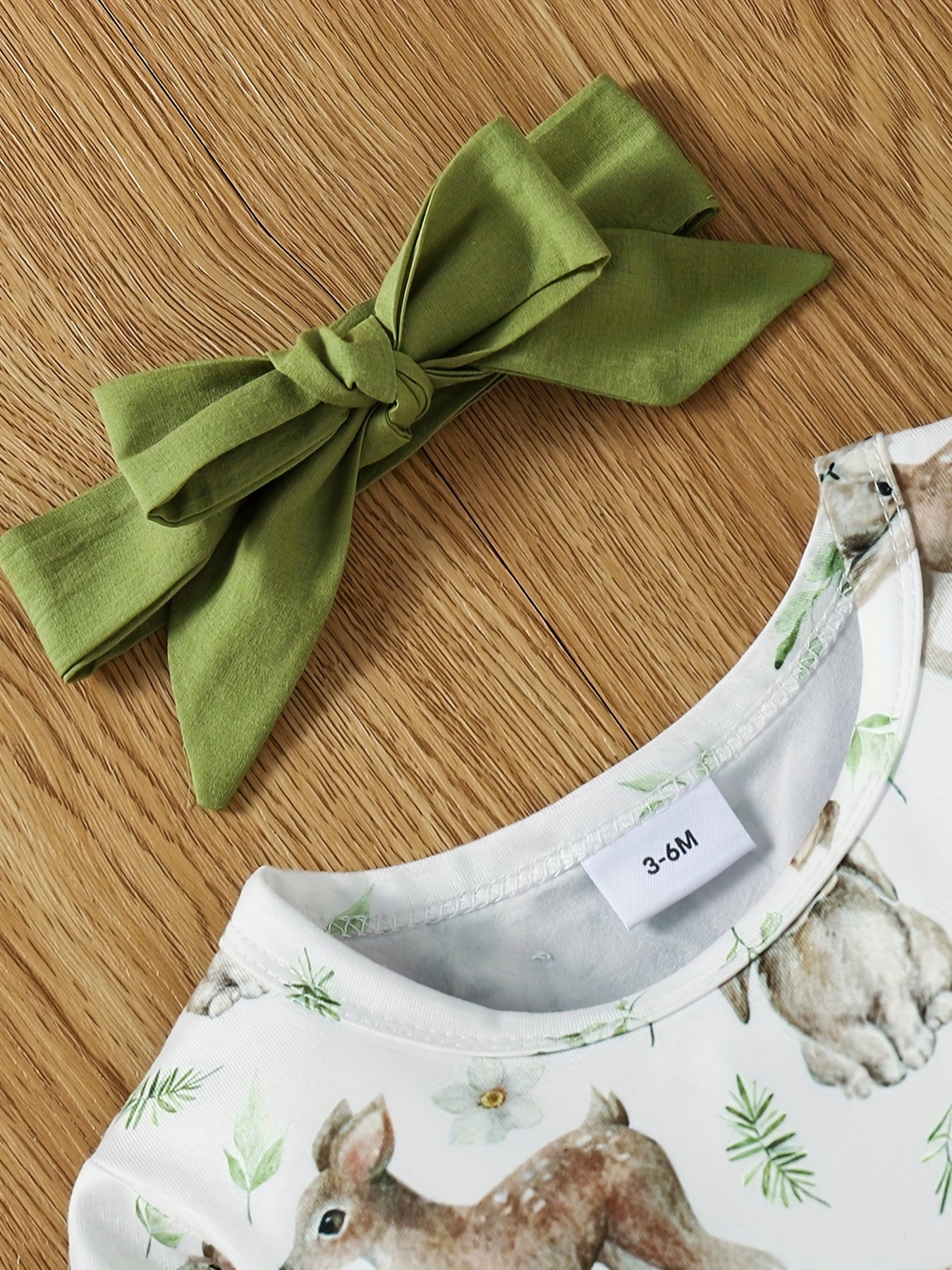 Baby Girl Cartoon Print Long Sleeve Mesh Dress Headband Set