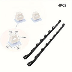 4pcs Car Fishing Rod Holder Heavy Duty Nylon Adjustable Holder Strap