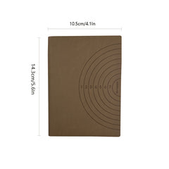 100 Pages Soft Leather Notebook Portable Notepad Thickened Small Meeting Record