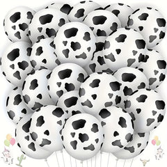 50 Cow Print Balloons 12 Inch for Cow Themed Party
