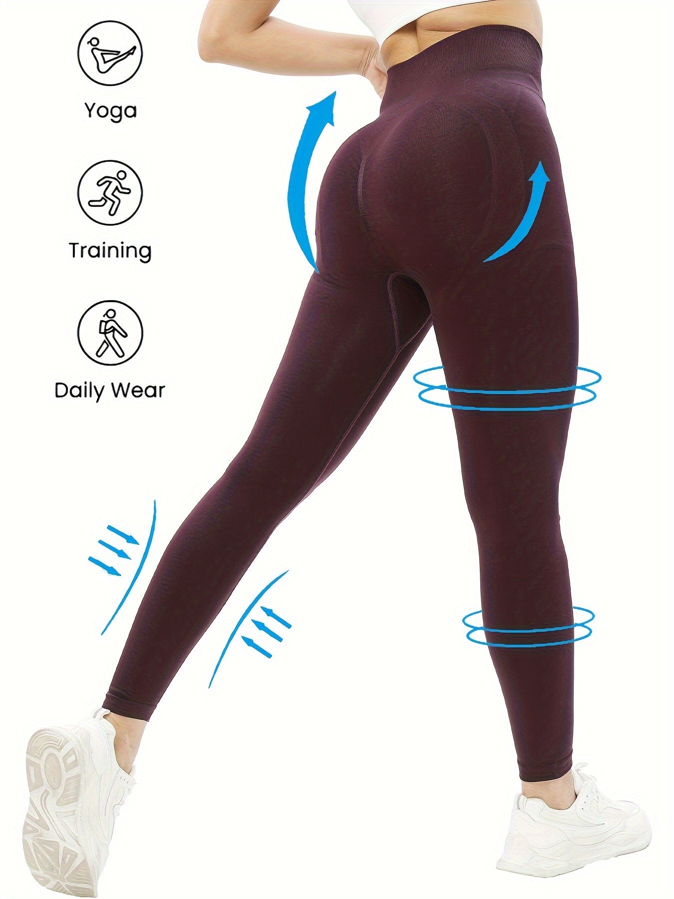 Yoga Workout Pants Running Leggings Butt Lifting Activewear