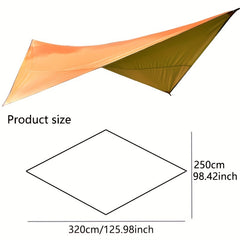 Portable Diamond Shaped Canopy Sunproof Rainproof Awning