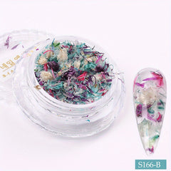 3D Dried Flowers Nail Art Decoration Stickers DIY Manicure Designs