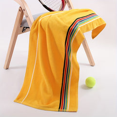 4pcs Sport Hand Towels Soft Cotton Striped Ultra Absorbent Towels
