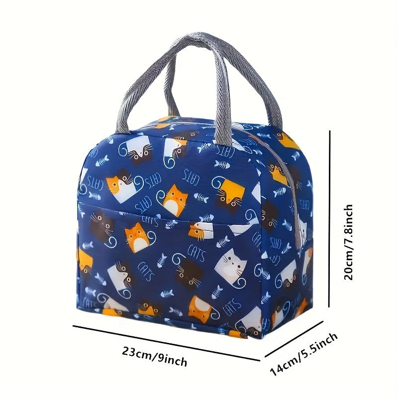 Cartoon Insulated Bag for Teens and School Workers
