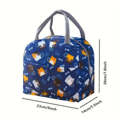 Cartoon Insulated Bag for Teens and School Workers