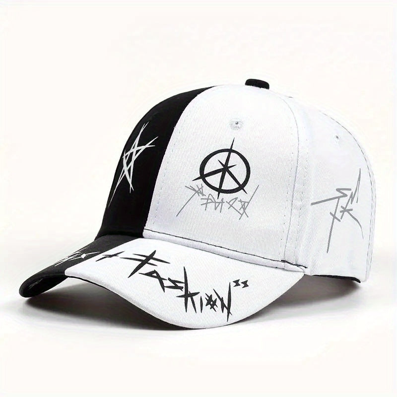 Pentagram Graffiti Baseball Cap Hip Hop Block Cotton Dad Hats