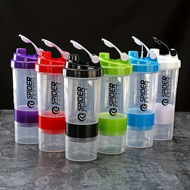 Outdoor Sports Fitness Water Cup Plastic Protein Milkshake Shaker