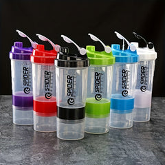 Outdoor Sports Fitness Water Cup Plastic Protein Milkshake Shaker