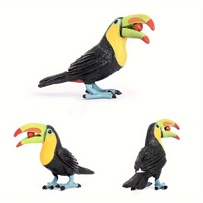 Simulated Wild Bird Animals Toucans Toy for Christmas and Year