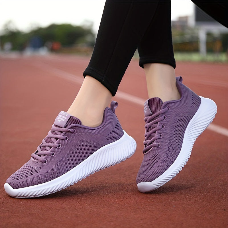 Breathable Lace Up Platform Casual Sneakers Women's Footwear