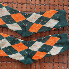 Argyle Print Socks College Style Women's Stockings