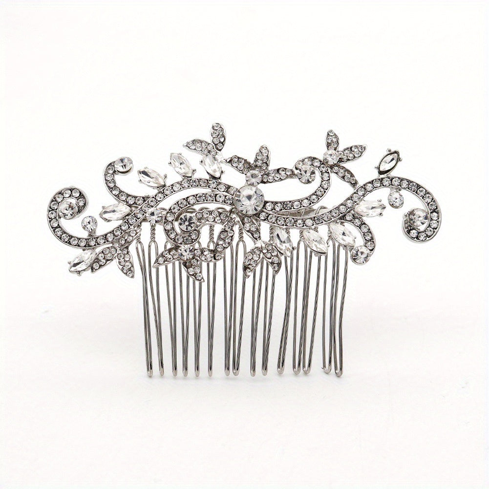 Rhinestone Hair Comb Head Jewelry Hair Accessories for Prom