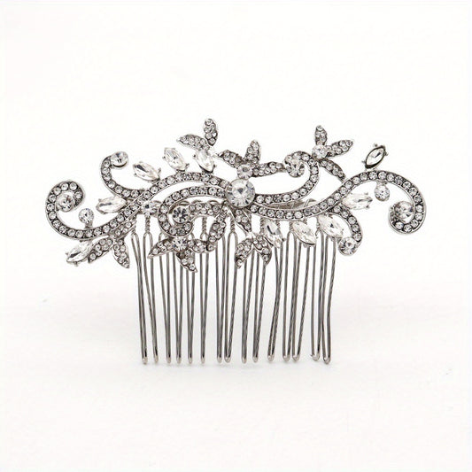 Rhinestone Hair Comb Head Jewelry Hair Accessories for Prom