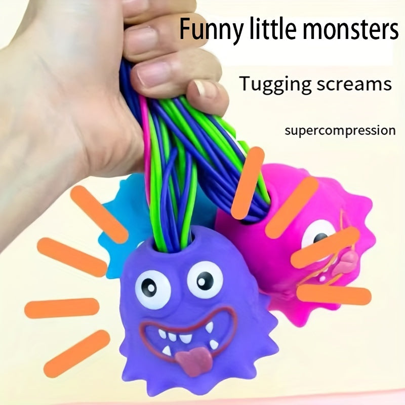 1pc Scream Little Monster Decompression Venting Strange Small Toy Halloween Gift