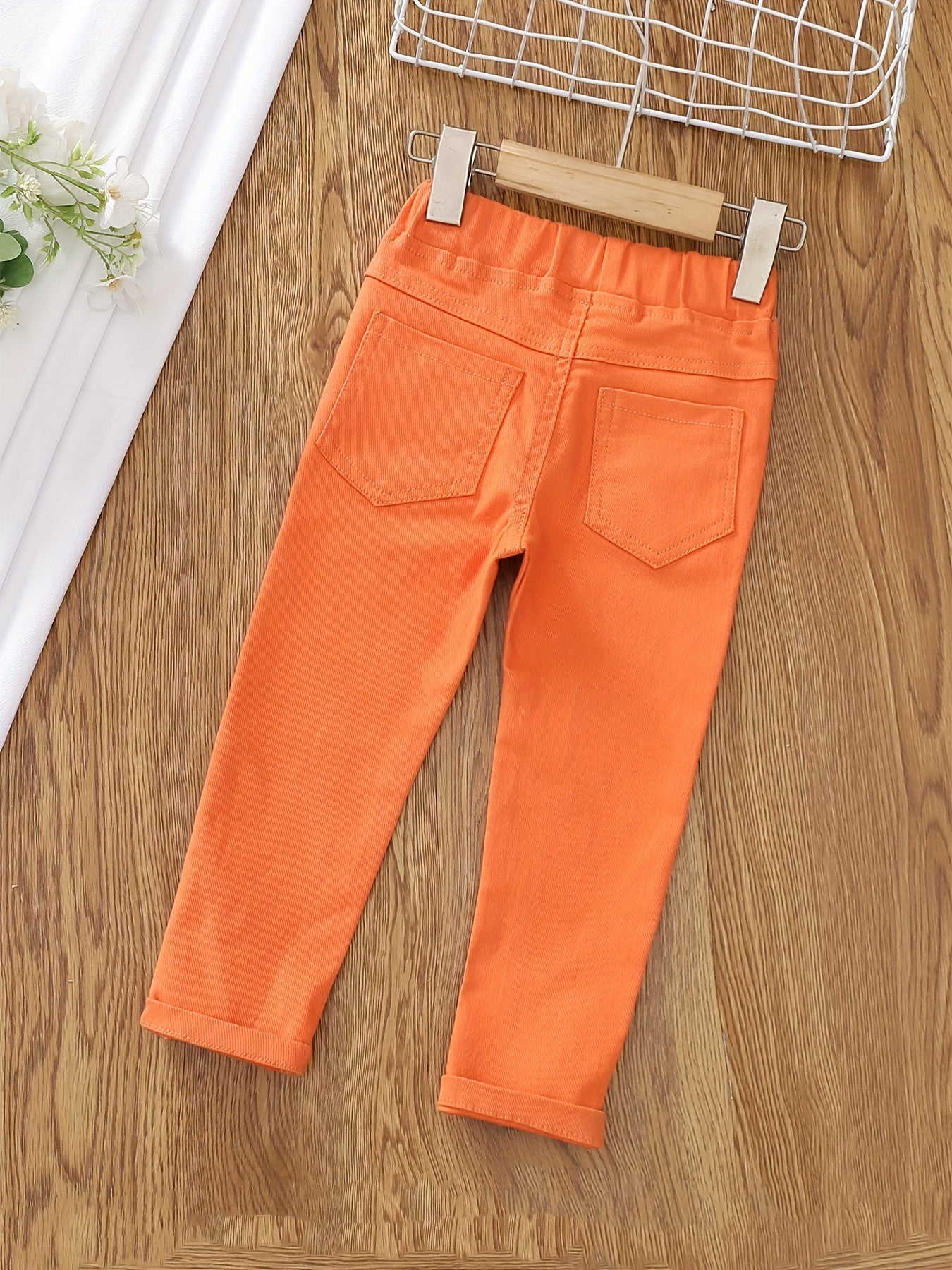 Toddler Girls Skinny Jeans High Waisted Stretch Denim Pants
