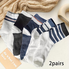 6 Pairs Men's Crew Socks Breathable Sport Socks