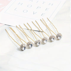 Rhinestone Hair Pin Wedding Accessory