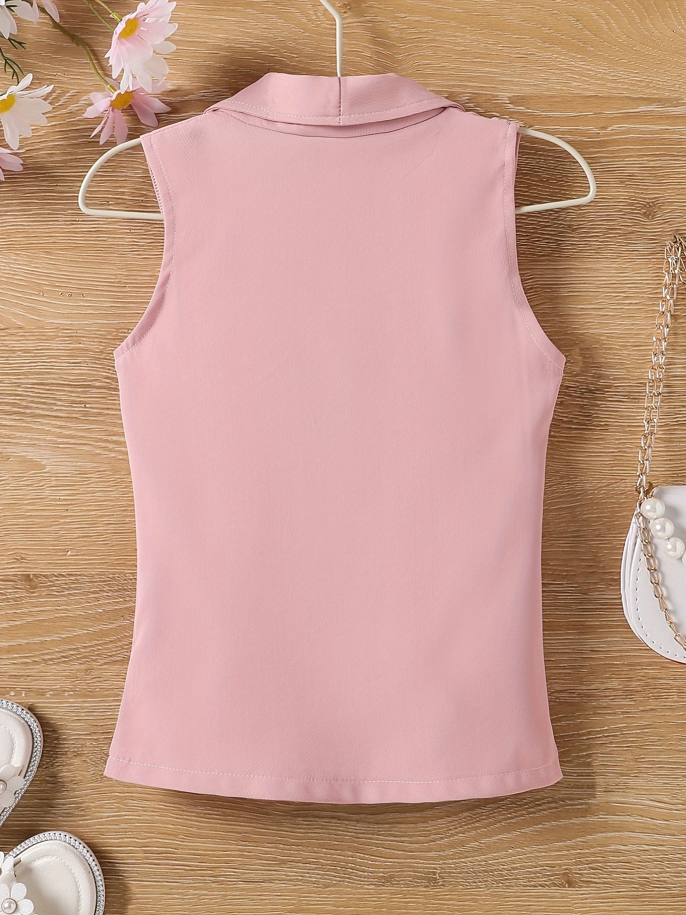 3pcs Toddler Girls Vest & Shorts & Cami Set Summer Clothes
