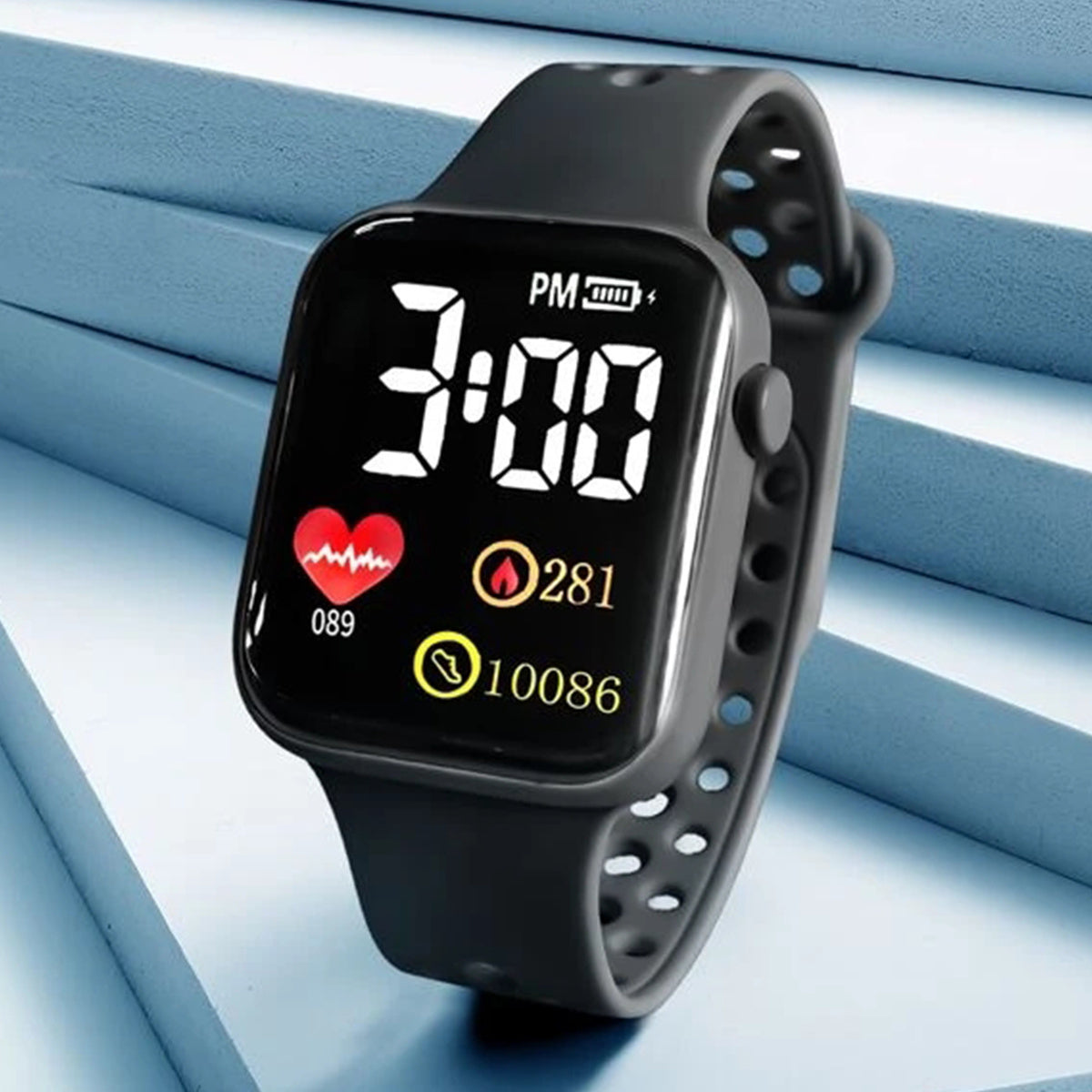 Kids Love Calendar LED Watch Boys Girls