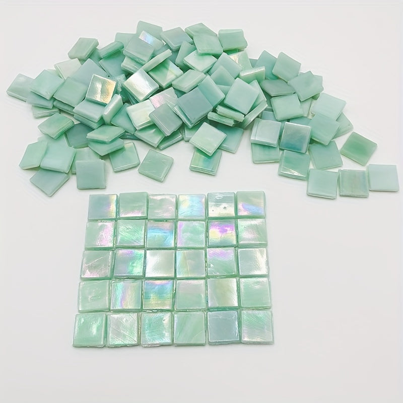 60pcs Light Green High Temp. Mosaic Ice Jade Hand DIY Decoration Art