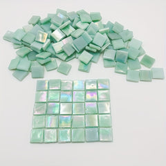 60pcs Light Green High Temp. Mosaic Ice Jade Hand DIY Decoration Art