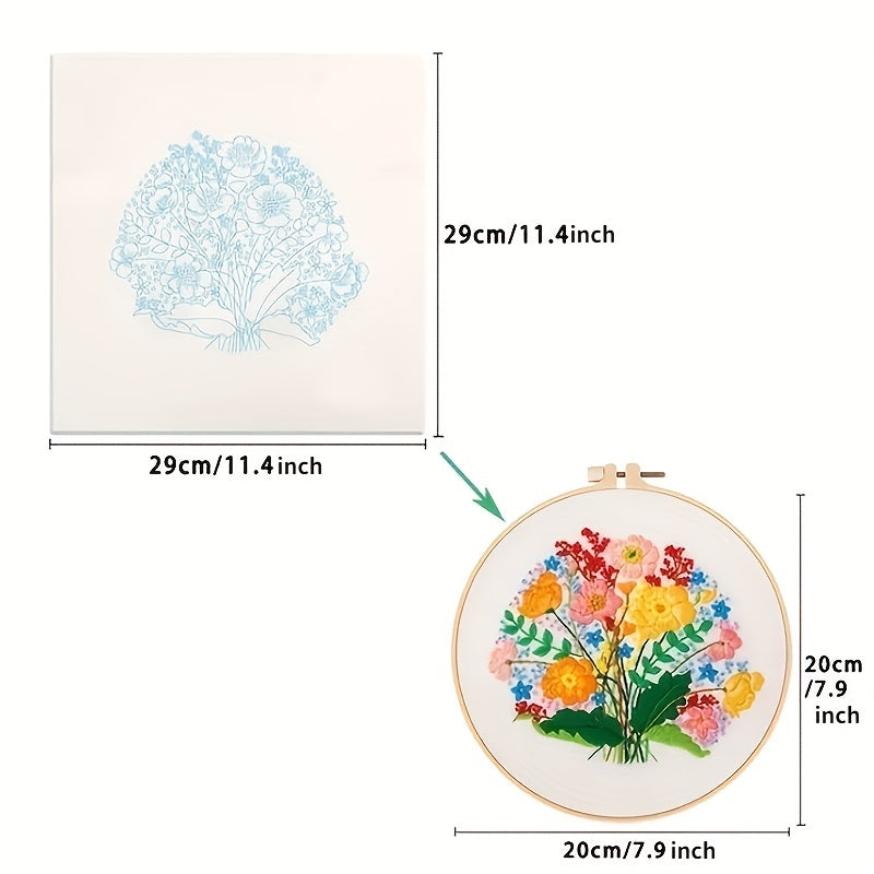 DIY Knitting Crochet Embroidery Kit for Beginners