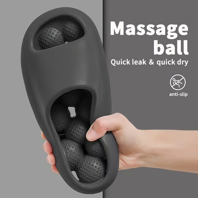 Men's Massage Ball Cloud Slides Leak Quick Dry Slippers