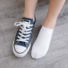 Women's Solid Ankle Socks Soft & Lightweight Sports Stockings