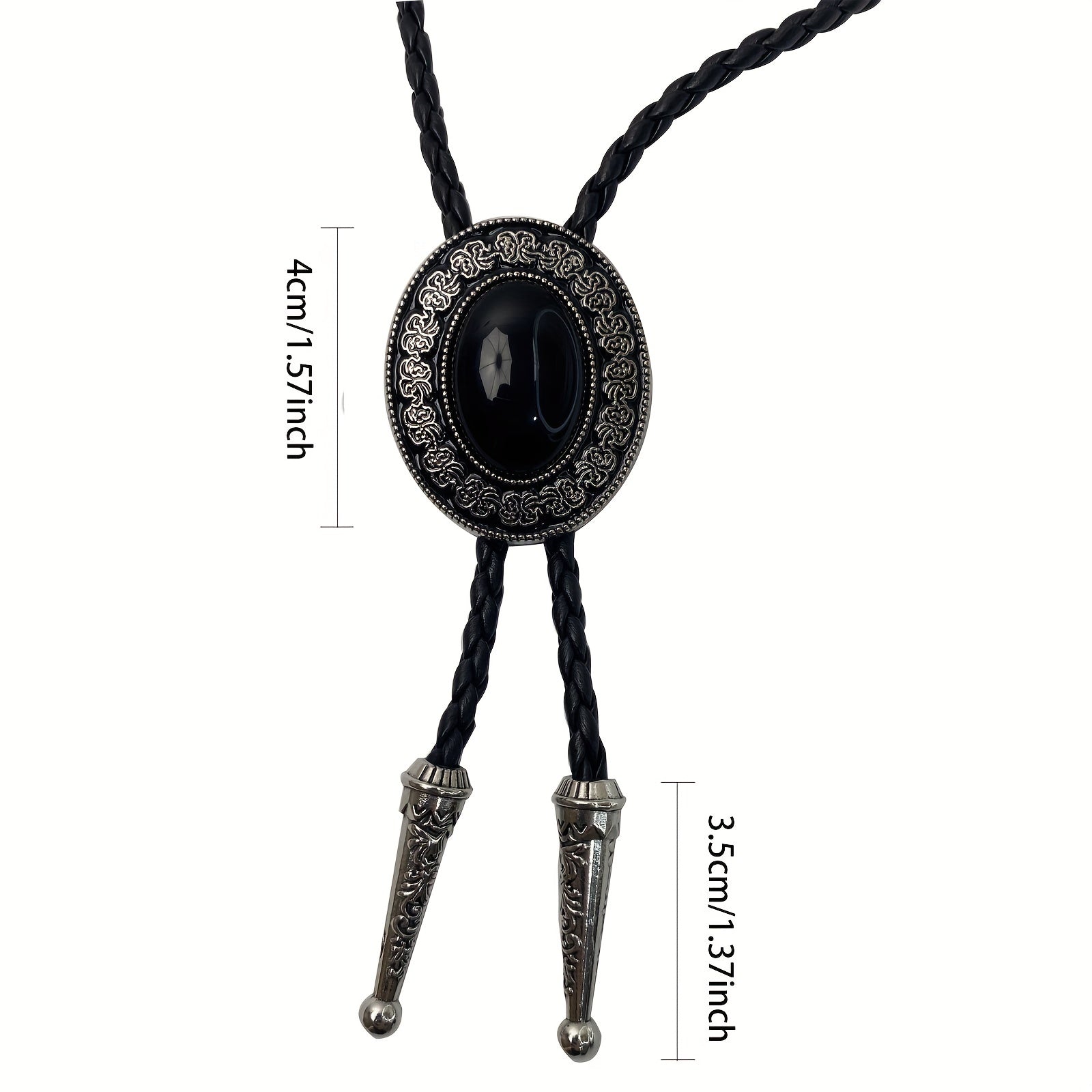 Polish Rose Stone Tie Buckle Vintage Necktie For Men
