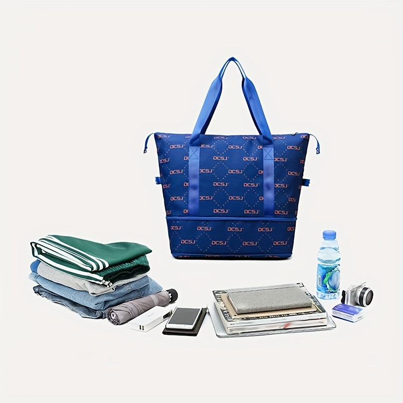 Travel Duffel Bag Wet Dry Separation Fitness Gym Sports Yoga Bag
