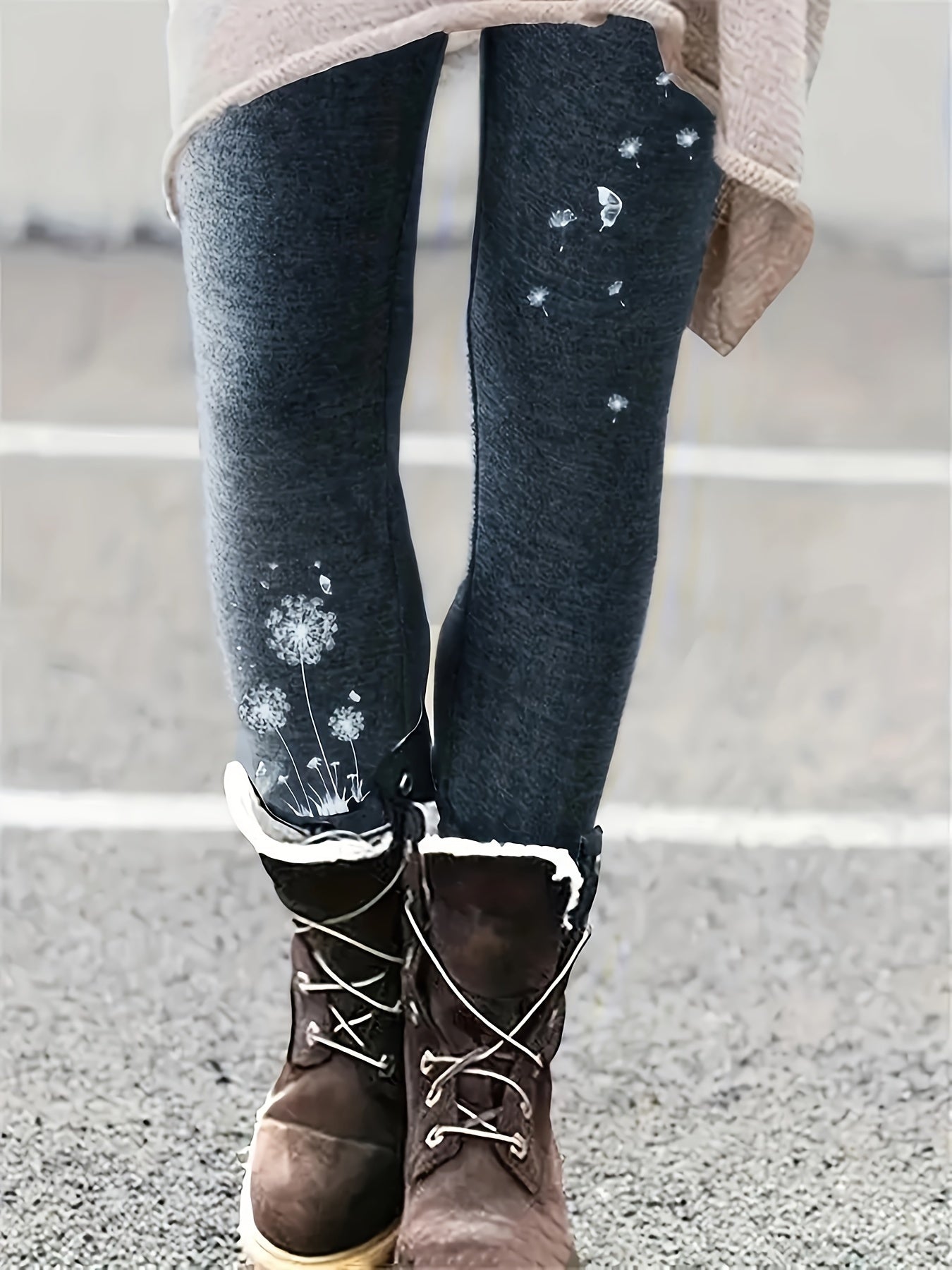 Christmas Leggings Women's Plus Christmas Tree Print Leggings