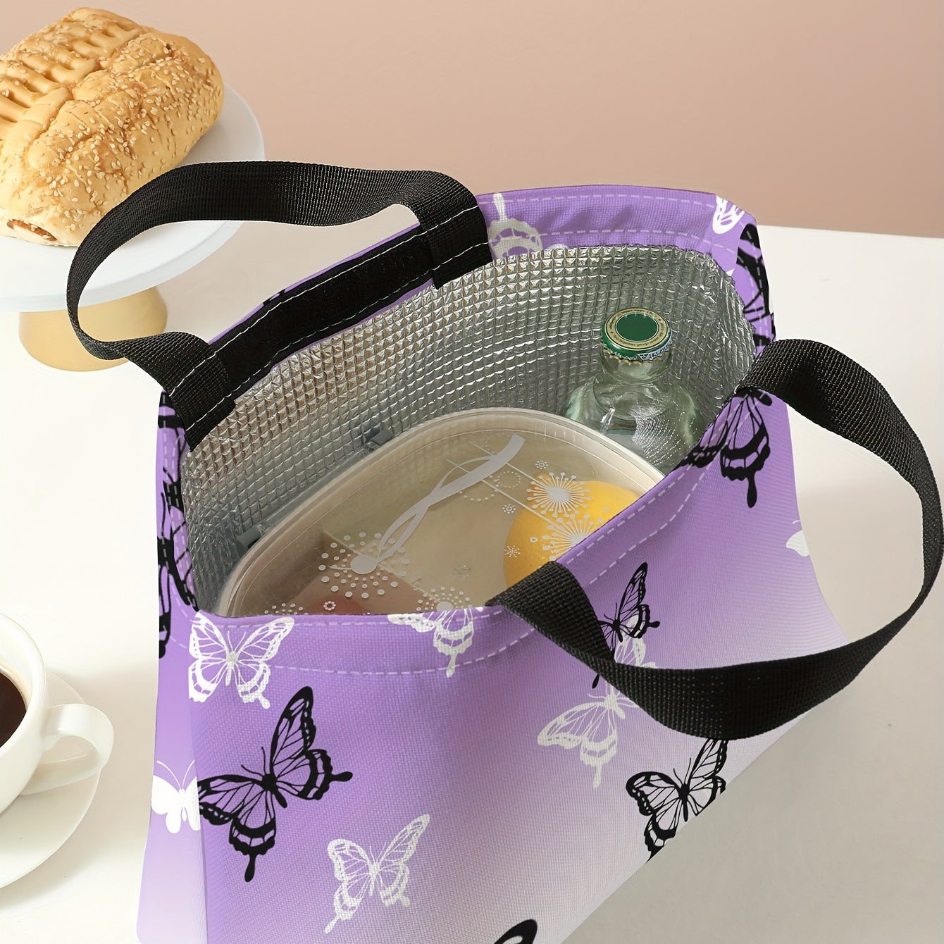 Waterproof Thermal Lunch Bag Large Capacity Insulated Travel Picnic Beverage Bag