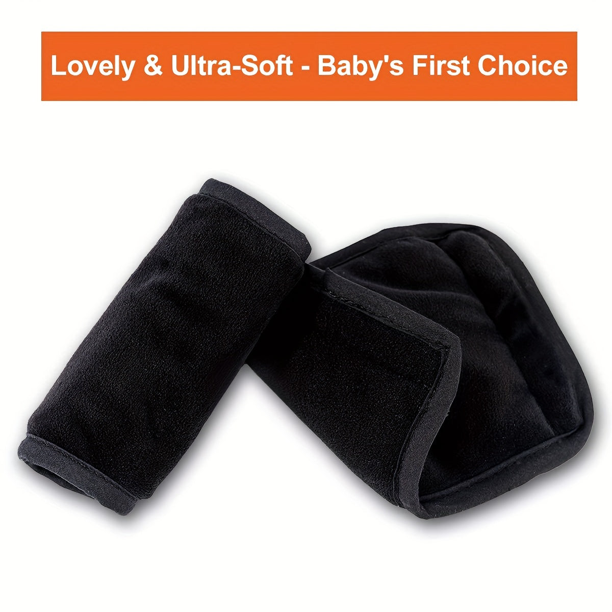 2pcs Soft Seat Belt Shoulder Pads, Comfortable & Protective Car Straps