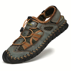 Men's Mesh Sandals Adjustable Draw String Casual Outdoor Walking Shoes