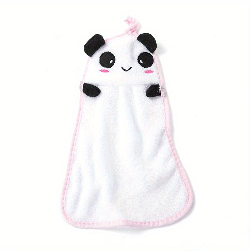 Fast Drying Coral Fleece Hanging Towel for Bathroom and Kitchen