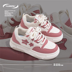 Women's Star Pattern Skate Shoes Non-slip Flatform Sneakers