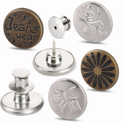 8pcs Adjustable Jean Button Pins for Pants Installation