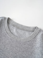 Women's Solid Crew Neck Sweatshirt for Fall & Winter