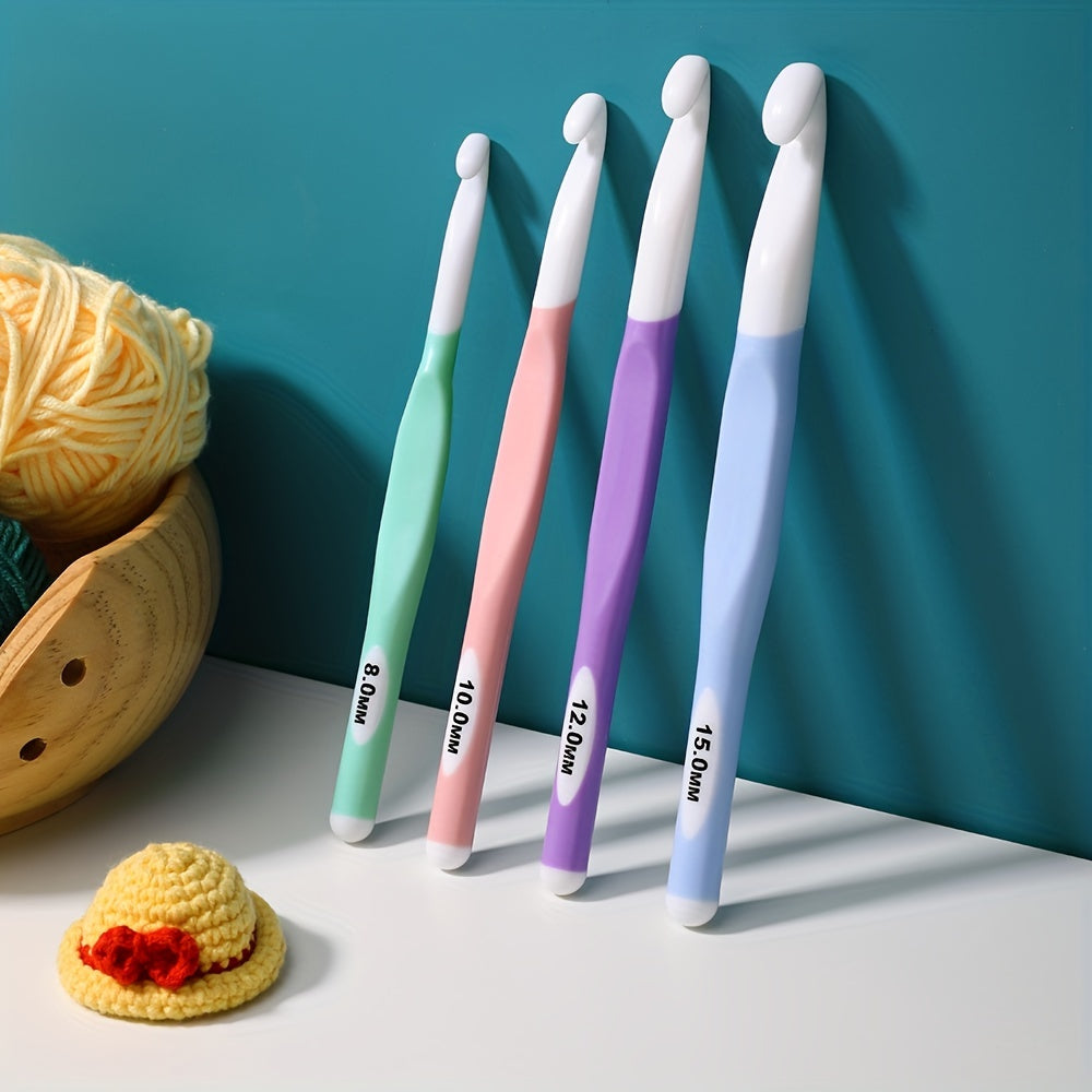1pc Ergonomic Handle Crochet Hooks 8-15mm