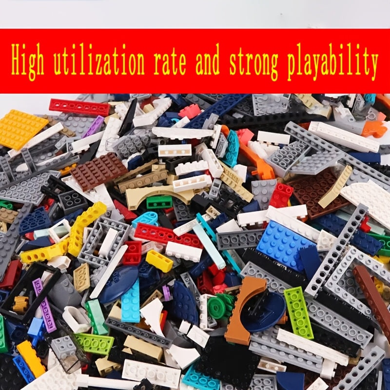 1000pcs Bulk Building Blocks Toy DIY Small Particle Inserting Blocks Toys