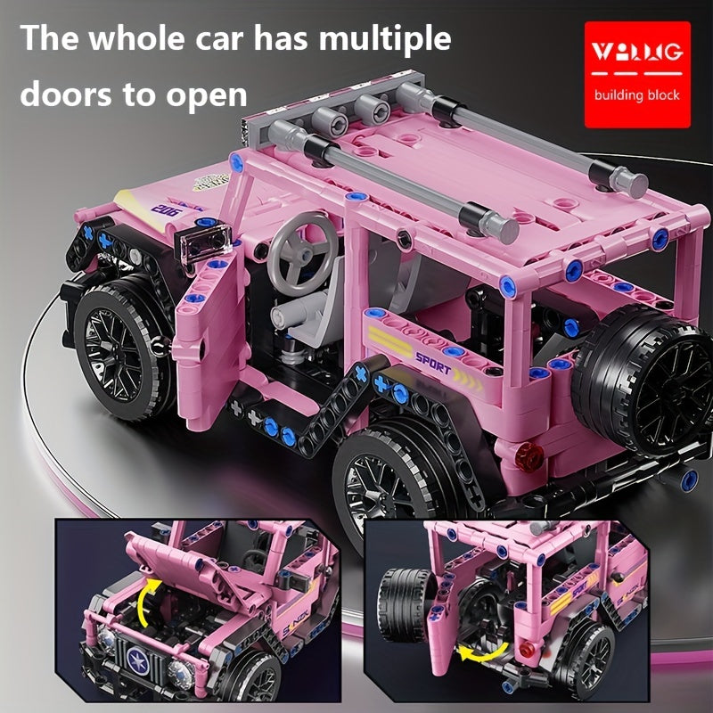 Building Block Car Kid Gift DIY Engineering Construction Toys