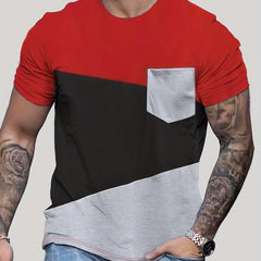 Men's Block Pocket T-shirt for Summer