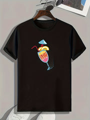 Summer Drinks Print Men's Sports T-shirt
