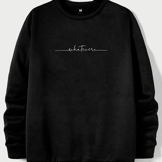 Graphic Round Neck Sweatshirt for Men