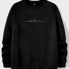 Graphic Round Neck Sweatshirt for Men