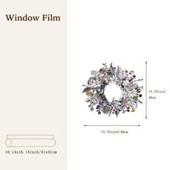 Christmas Decorative Glass Sticker Cartoon Flower Static Sticker
