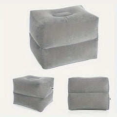 Inflatable Flocking PVC Ottomans for Travel and Office Nap