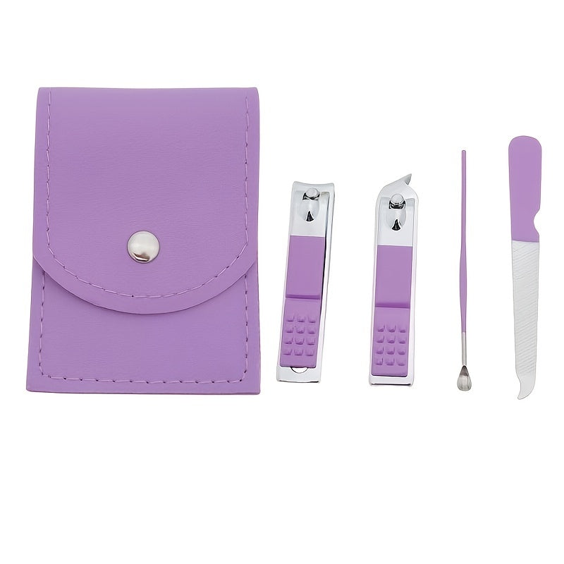 Stainless Steel Manicure Set Portable Nail Clipper 12pcs Beauty Tool