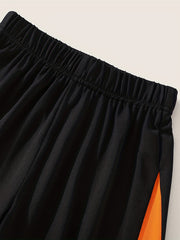 Kid's Clash Sweatpants THE WARRIOR Print Elastic Waist Pants Boy's Clothes